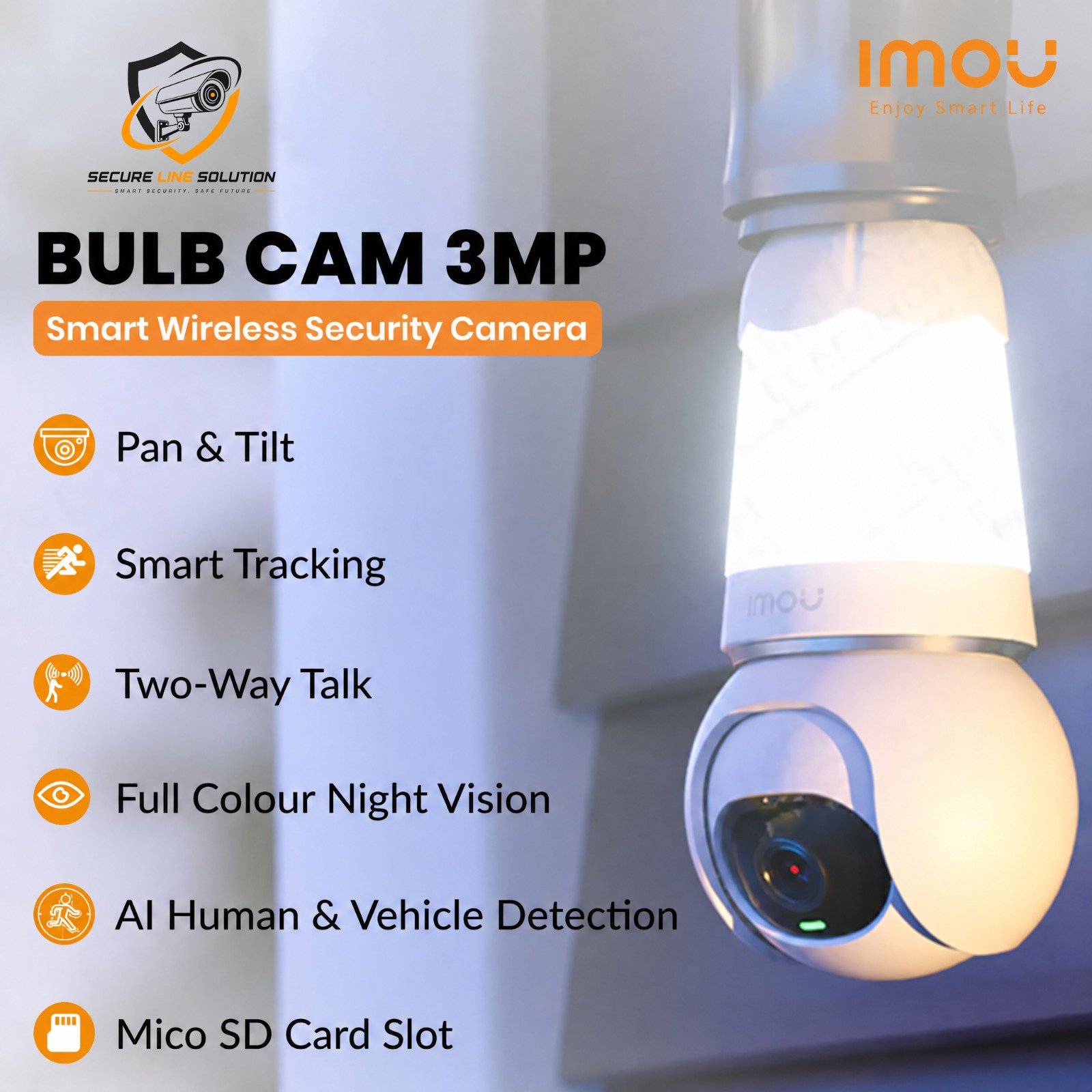 47ab89af-dbf9-4527-b277-fa0f3d6af19f Bulb Camera (3MP) - Image 1