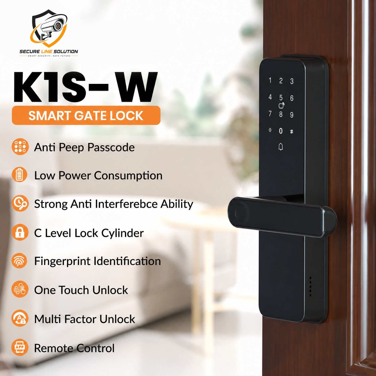 d9d633c0-308a-4507-a97b-514473c41949 Imou K1S-W Smart Security Lock | Fingerprint, RFID Card, PIN Code - Image 1
